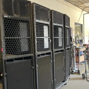 Caissons de basses Nexo Alpha e et s2 avec amplificateurs 4×4